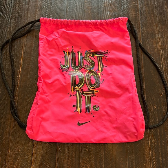 Neon Nike Drawstring Backpack - Picture 1 of 2